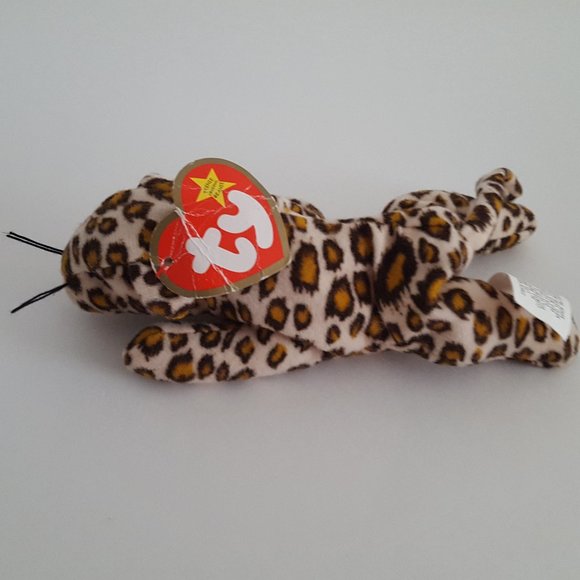 Ty Teenie Beanie Baby Freckles the Leopard 4.5"L x 2"W - Picture 7 of 14